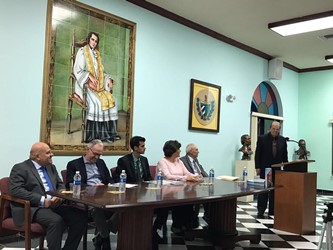 Presentación del libro “Un umbral para la ciudadanía y la sociedad civil en Cuba” en el salón Padre Félix Varela de la Ermita de la Caridad.